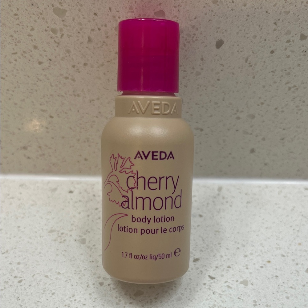 Aveda Cherry Almond Body Lotion with Pink Cap